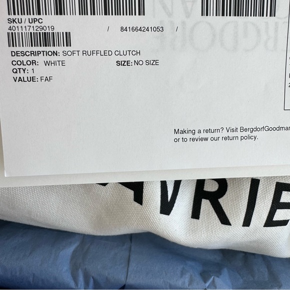 Brand New in Box Mansur Gavriel Cloud Clutch, White Italian Lambskin Leather - Picture 3 of 10